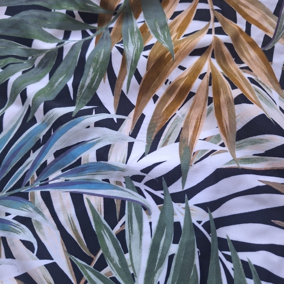 NWOT Hurley Womens One Piece Palm Print Swimsuit Criss Cross Straps Size L - Picture 9 of 10